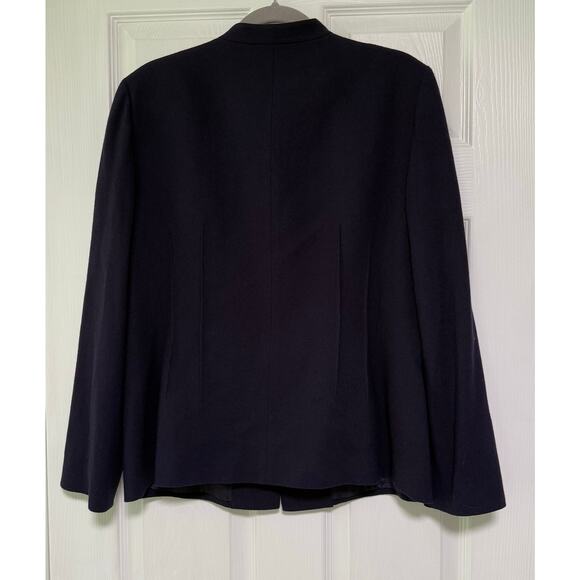 Kasper & Company ASL Women's Purple Wool Blend Blazer Jacket Size 14 - Picture 8 of 10